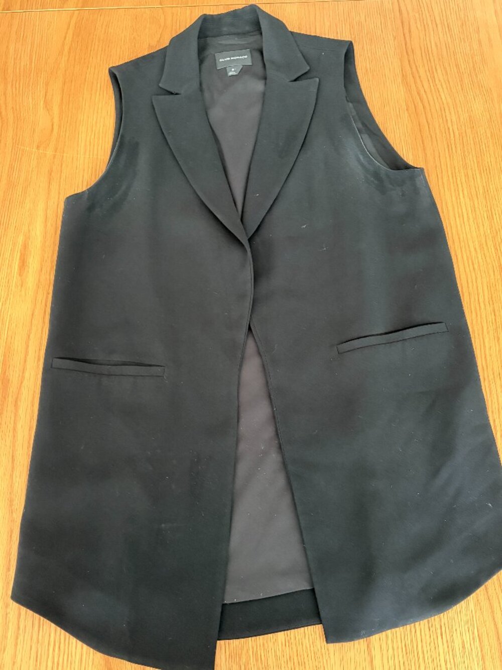 Club Monaco Sleeveless Blazer M black